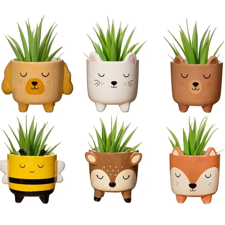 Mini macetero en forma de animalito