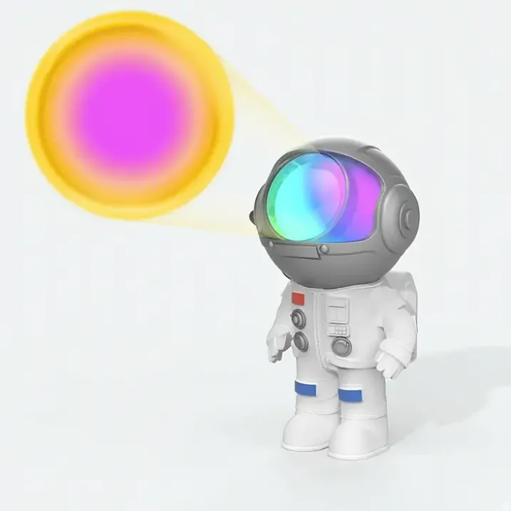 Mini proyector astronauta con sonidos relajantes