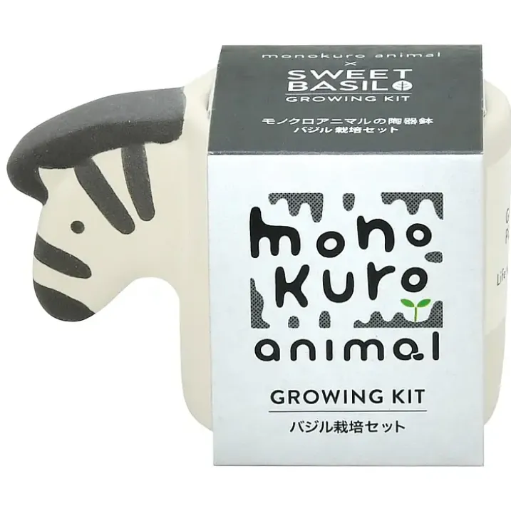 Monokuro mini maceta con kit de cultivo en forma de animalito