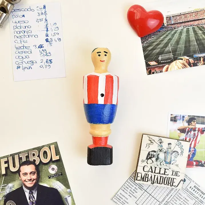 Muñecos de futbolín con imán para la nevera
