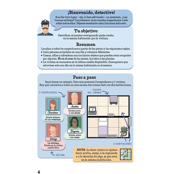 Murdoku, libro de acertijos de lógica y asesinatos