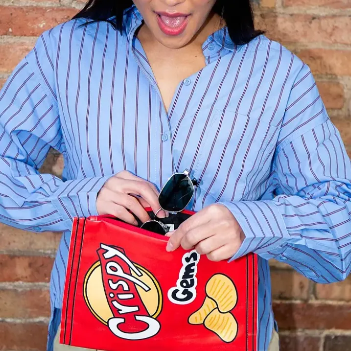 Neceser original en forma de bolsa de snacks