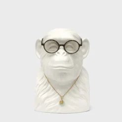 Organizador de accesorios en forma de cabeza de chimpancé