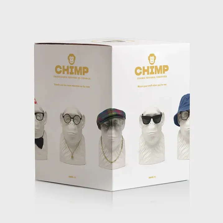 Organizador de accesorios en forma de cabeza de chimpancé
