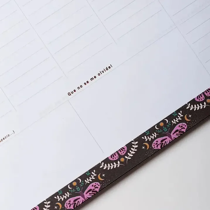 Organizador semanal con diseño místico