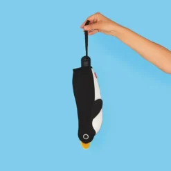 Paraguas automático con funda en forma de pingüino