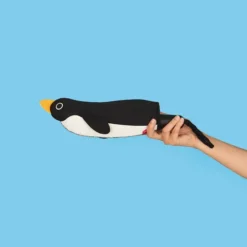 Paraguas automático con funda en forma de pingüino