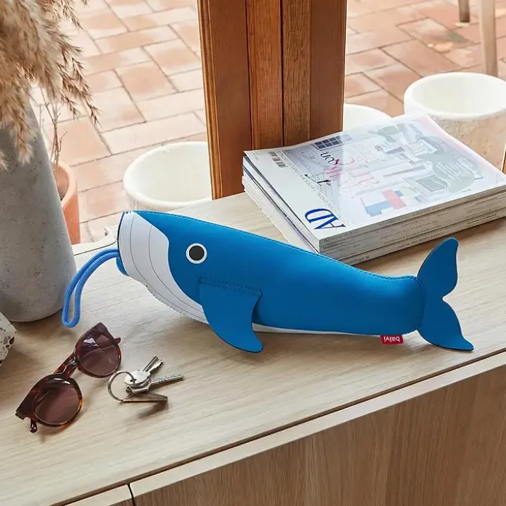 Paraguas automático con funda en forma de ballena