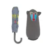 Paraguas plegable con funda en forma de animal