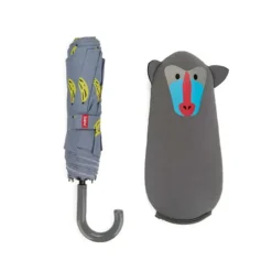 Paraguas plegable con funda en forma de animal