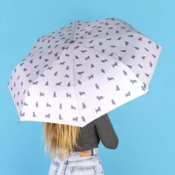 Paraguas plegable con funda en forma de animal