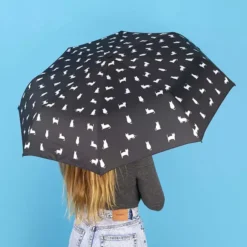Paraguas plegable con funda en forma de animal
