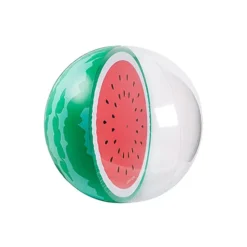 Pelota de playa gigante con sandía en 3D
