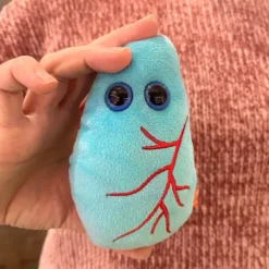 Peluche original con forma de pulmón