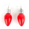 Pendientes navideños con luz