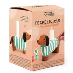 Perro salchicha de cerámica para pintar