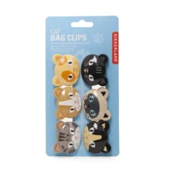 Pinzas para bolsas con forma de gatos o perros