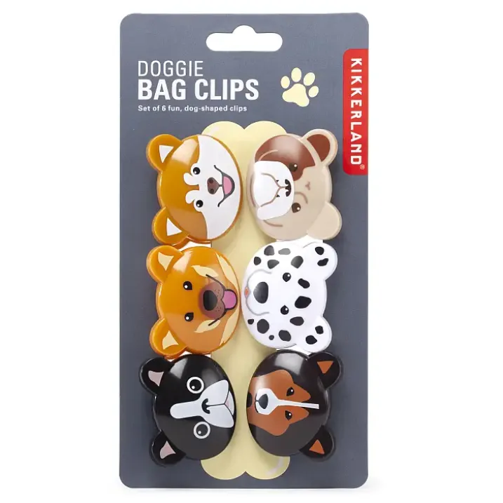 Pinzas para bolsas con forma de gatos o perros