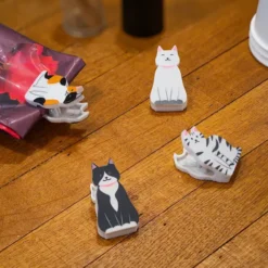 Pinzas para bolsas con forma de gatos
