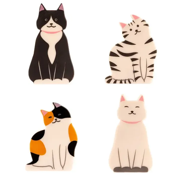 Pinzas para bolsas con forma de gatos