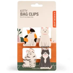 Pinzas para bolsas con forma de gatos