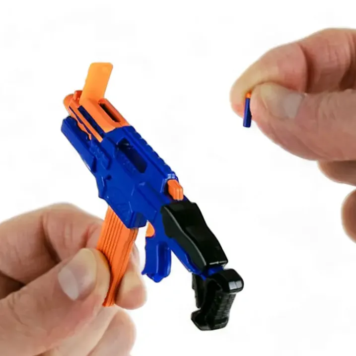 Pistola de juguete Nerf en miniatura