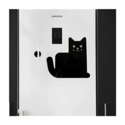 Pizarra nevera magnética gatito negro
