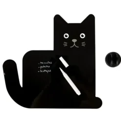 Pizarra nevera magnética gatito negro