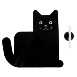 Pizarra nevera magnética gatito negro