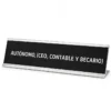 Placa de escritorio AUTÓNOMO (CEO, CONTABLE Y BECARIO)
