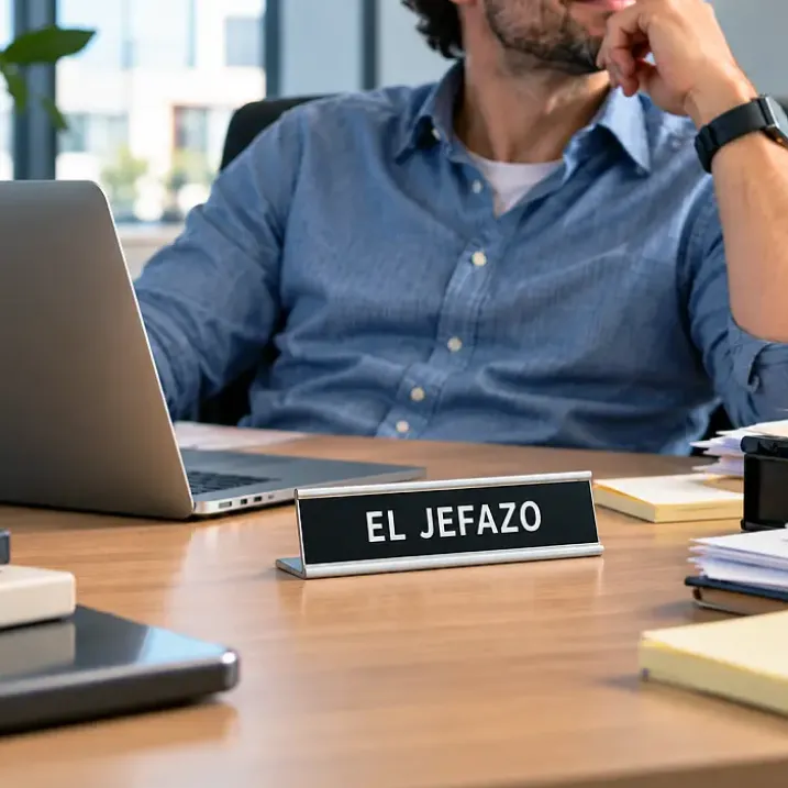 Placa de escritorio EL JEFAZO