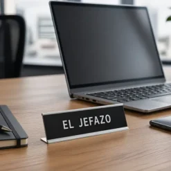 Placa de escritorio EL JEFAZO