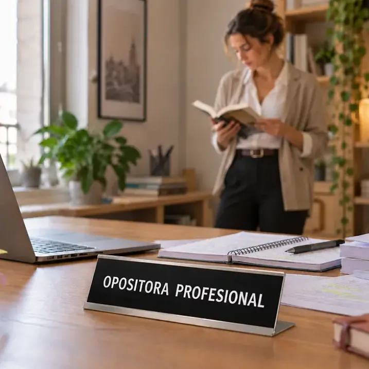Placa de escritorio OPOSITORA PROFESIONAL