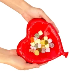 Platito vaciabolsillos en forma de globo corazón