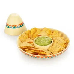 Plato para nachos en forma de sombrero mexicano