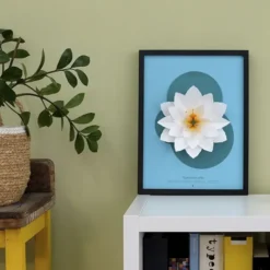 Pop up de flores de papel 3D