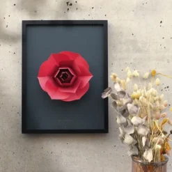Pop up de flores de papel 3D