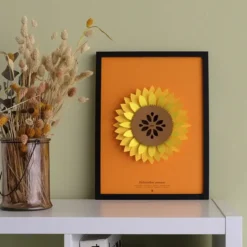 Pop up de flores de papel 3D