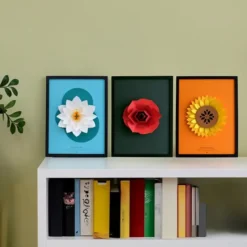 Pop up de flores de papel 3D
