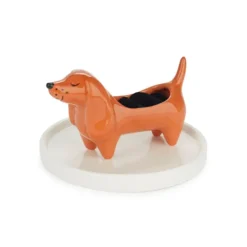 Porta anillos de cerámica en forma de animalito