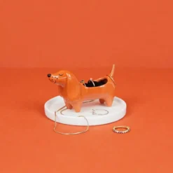 Porta anillos de cerámica en forma de animalito