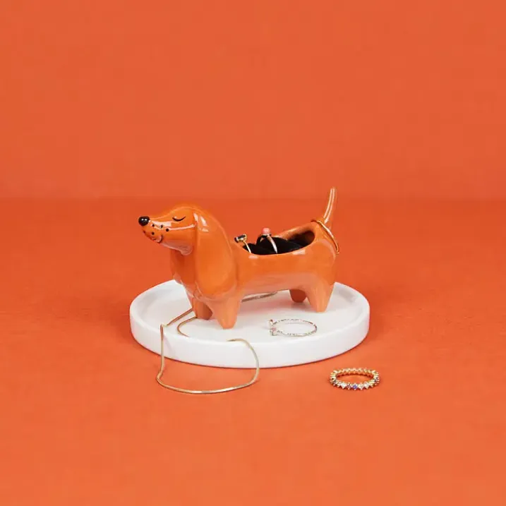 Porta anillos de cerámica en forma de animalito