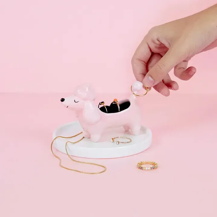 Porta anillos de cerámica en forma de animalito