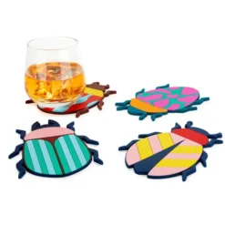 Posavasos originales en forma de escarabajos