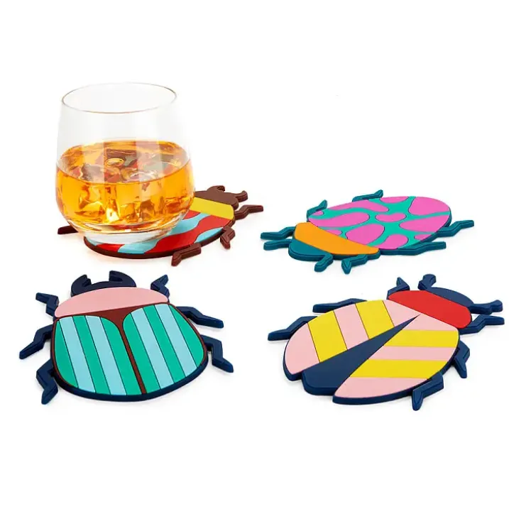 Posavasos originales en forma de escarabajos