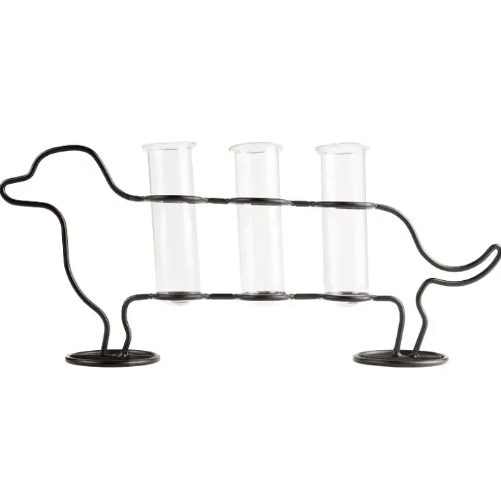 Propagador de esquejes triple en forma de perro salchicha