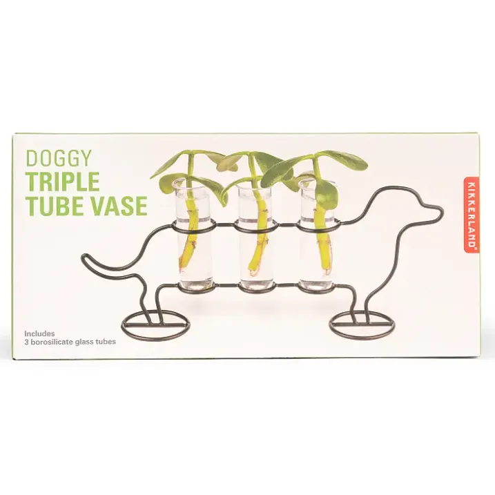 Propagador de esquejes triple en forma de perro salchicha