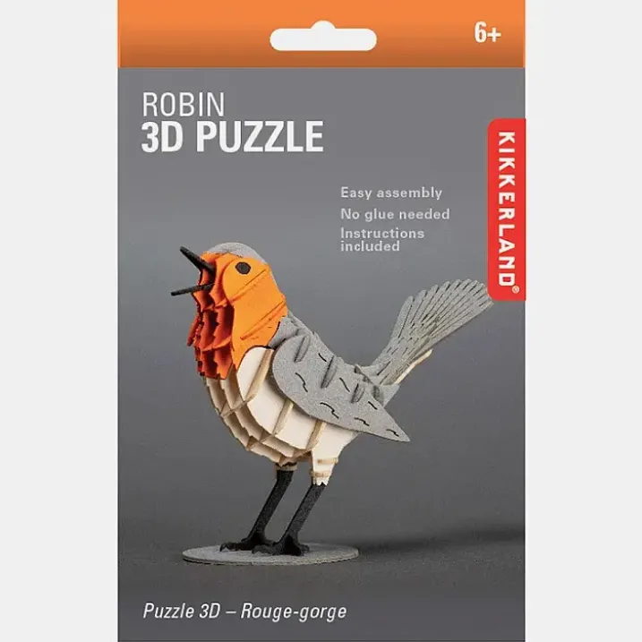 Puzzle 3D en forma de ave