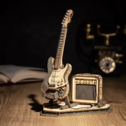 Puzzle 3D guitarra eléctrica de madera