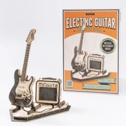 Puzzle 3D guitarra eléctrica de madera